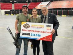 <span class='categoriatitolo'>vegas shoot – indoor world series</span><br>ELISA RONER REGINA A LAS VEGAS<br><span class='autoretitolo'>di Matteo Oneto – Foto World Archery</span>